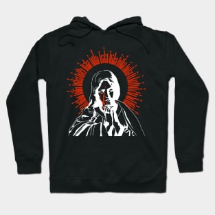 Virgin Mary Darkside illustration Hoodie